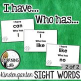 Kindergarten Sight Words (2 of 2)