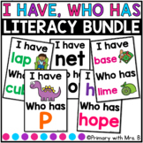 I have, Who has Literacy Bundle | Circle Time Game | Morni