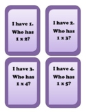 I have... Who has.. Multiplication Game - Facts of 1-12 - Bundle
