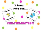 I have Who has Multiplication Set