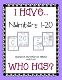 I have, Who has... NUMBER recognition (with ten frames)