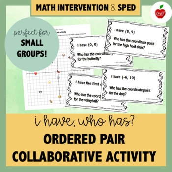 Preview of I have, Who has? Ordered Pair Activity