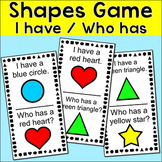 I Have / Who Has Shapes Game