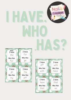 Preview of I have , Who has - Sight Words Edition