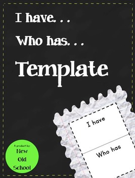 I have Who has Template by NewOldSchool TPT