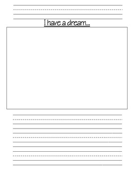 I have a dream Writing by Lindsey Irwin | TPT