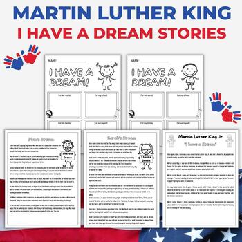 Preview of I have a dream inspired stories | Martin Luther King reading passages