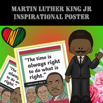 Preview of I have a dream | martin luther king jr inspirational poster | black history mont