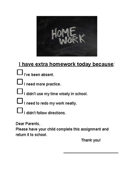 no one wants to have extra homework