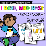I have, who has? Place Value Bundles Game | FREEBIE |