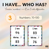 I have, who has - numbers 70-100