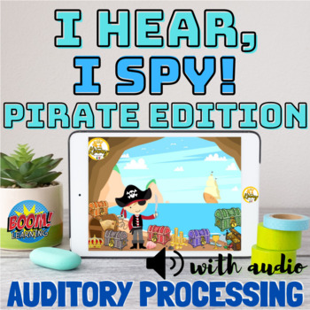 Preview of I hear, I spy (Pirate Edition) with audio | Auditory Processing