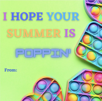 Preview of I hope your Summer is POPPIN' -- Summer Tag