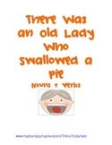 I know an Old Lady Who Swallowed a Pie- Nouns & Verbs Activity
