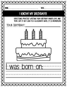 my birthday worksheet teaching resources teachers pay teachers