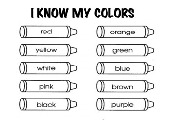 I know my colors by Marie Abu Hanna | TPT