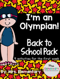 I'm An Olympian! Back to School Pack Paris Olympics 2024