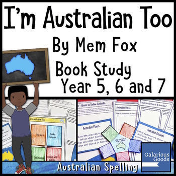 Preview of I'm Australian Too by Mem Fox - Book Study