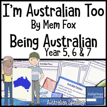 Preview of I'm Australian Too by Mem Fox - Being Australian