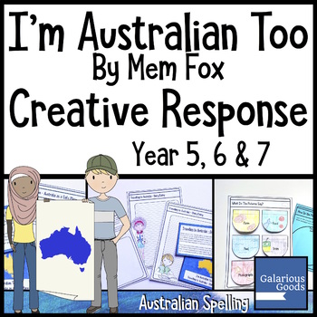 Preview of I'm Australian Too by Mem Fox - Creative Response