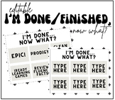 I'm Done/Finished... Now What? Poster!