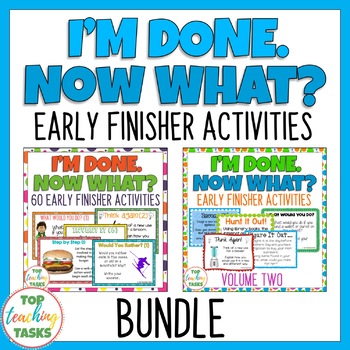 Preview of Early Finishers Activities Task Cards BUNDLE