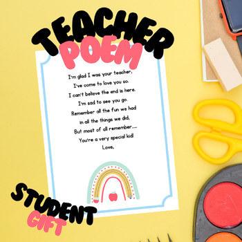 Preview of I'm Glad I Was Your Teacher Printable (5 designs, 2 per page)