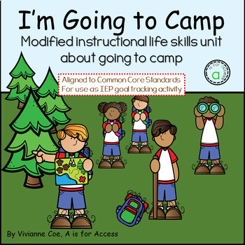 Preview of I'm Going To Camp Readers and Informational Text