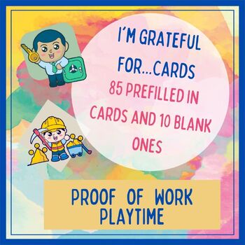 Preview of I'm Grateful For... Cards