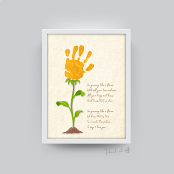 Preview of I'm Growing Like a Flower - Handprint Art Craft - Mother's Day 0206