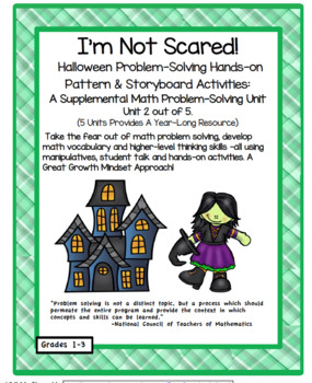 Preview of I'm Not Scared! Hands-on Activities For Patterns and Math Problem Solving