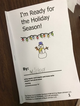 Preview of I'm Ready for the Holiday Season-mini book