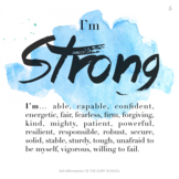 I'm Strong | Empowering Self-Affirmations (to Build Childr