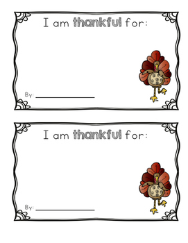 Preview of I'm Thankful