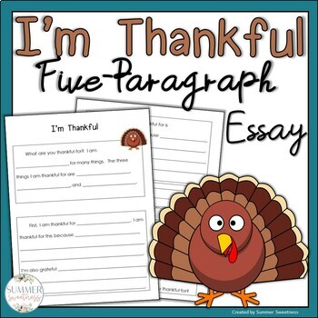 Preview of I Am Thankful Writing | Thanksgiving Writing