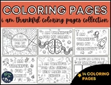 I Am Thankful For Coloring Pages - Gratitude and Affirmati