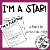 I'm a Star! - Back to School Activity