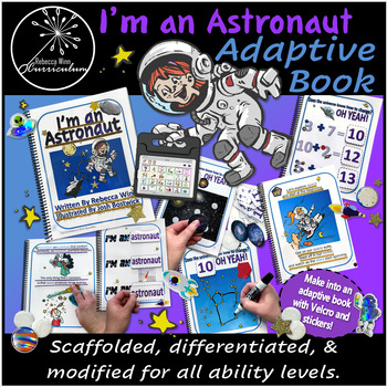 Preview of I’m an Astronaut | Adaptive Book | Special Education | Science | Space Story