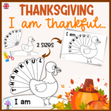 I'm thankful for- build-a-turkey activity. Thanksgiving