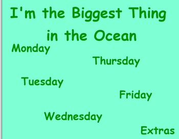 Preview of I'm the Biggest thing in the Ocean Guided Reading Lesson - Four Blocks Literacy