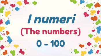 Preview of I numeri (The Numbers), 0 - 100 - Italian