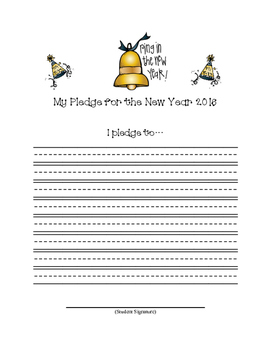 Preview of I pledge to.... in the New Year