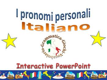 Preview of I pronomi personali  Subject pronouns in Italian