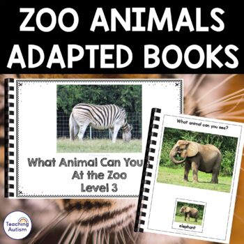 Preview of Zoo Animals Adapted Books for Special Education