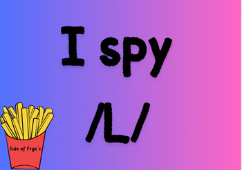 Preview of I spy /L/