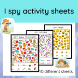 I spy activity sheets