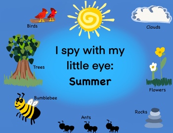 Preview of I spy with my little eye : Summer