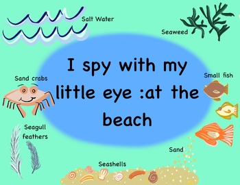 Preview of I spy with my little eye: at the beach