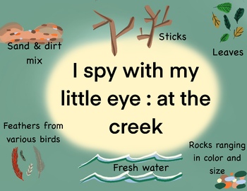 Preview of I spy with my little eye: at the creek