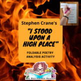 I stood upon a high place by Stephen Crane foldable poetry
